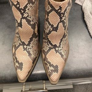 Vince Camuto Snakeskin Booties